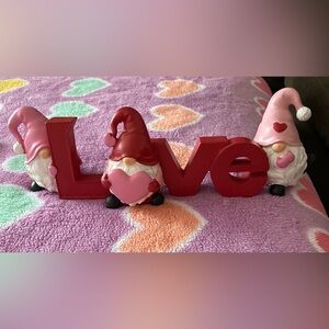 Valentines Day Holiday Gnomes LOVE Figurine Decor